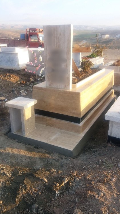 Lera Mermer Granit çift kat mezar modeli 9